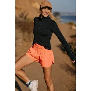 FP Free People Movement The Way Home Shorts Coral Peach Women's Size Medium M